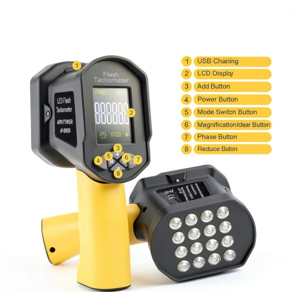 AOPUTTRIVER Digital Stroboscope Tachometer High Accuracy RPM-3