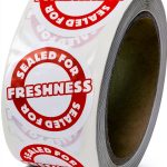 ICONEX Vending Machine Labels Red White Paper Tamper Seal-0