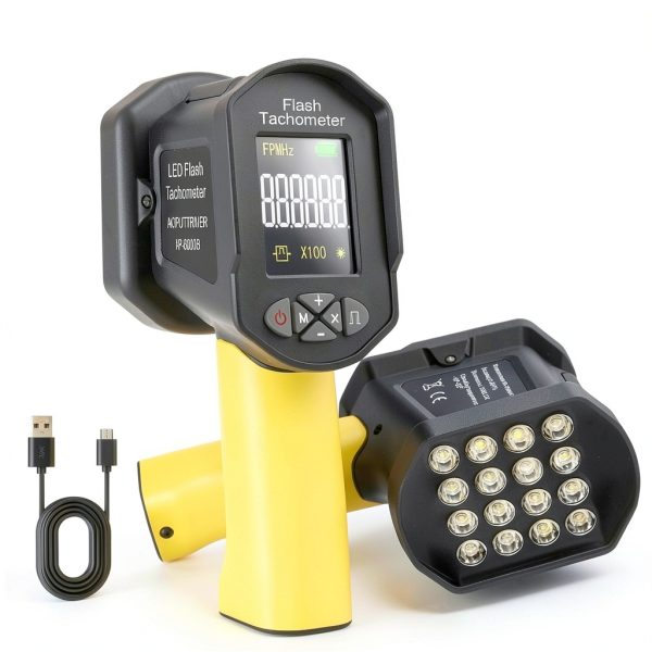 AOPUTTRIVER Digital Stroboscope Tachometer High Accuracy RPM-0