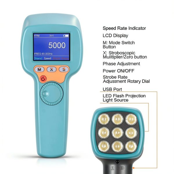AOPUTTRIVER Stroboscope Tachometer High Brightness LED RPM-1