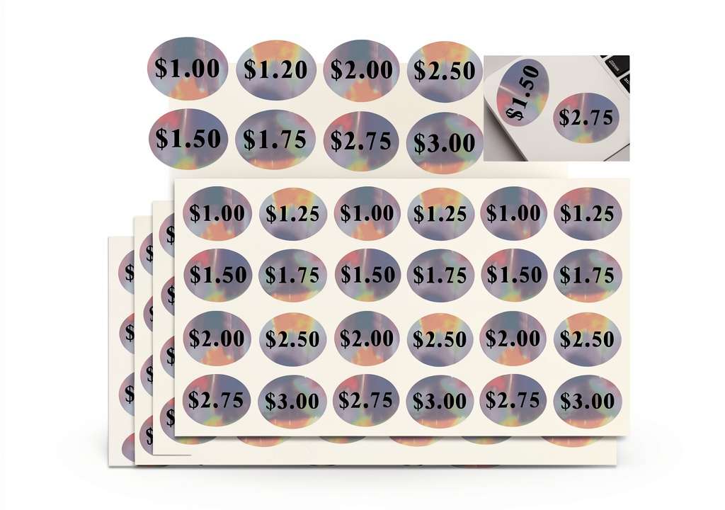 Pop Resin holographic vending labels displayed on a vending machine