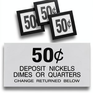 Vending Machine Decal Solar Graphics USA Weatherproof Silver-0