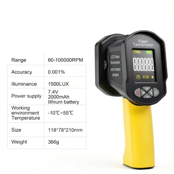 AOPUTTRIVER Digital Stroboscope Tachometer High Accuracy RPM-2