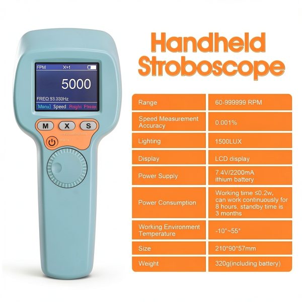 AOPUTTRIVER Stroboscope Tachometer High Brightness LED RPM-4