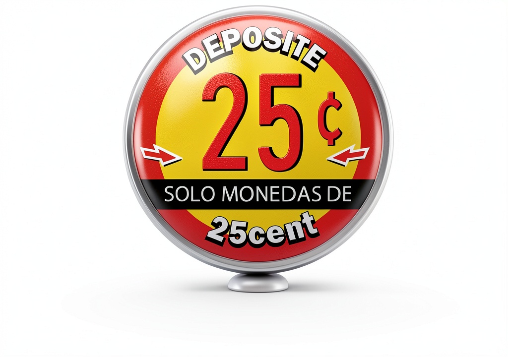 25c price decal applied inside a gumball machine
