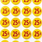 Vending Labels Vinyl 1 inch Diameter-0