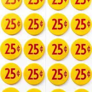 Vending Labels Vinyl 1 inch Diameter-0