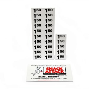 Vending Labels Snack Attack Vending Durable Vinyl-0