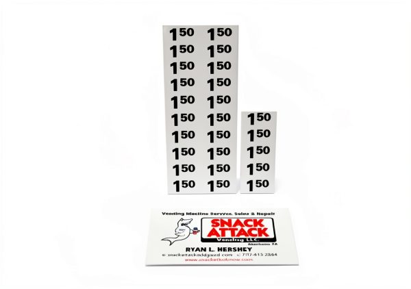 Vending Labels Snack Attack Vending Durable Vinyl-0