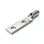 Burndy YAG28L-2NTC-LD Two Hole Hylug Flex Conductor Standard Barrel Lead Plated, 4/0 Weld, 550/24, 4/0 AWG Conductor, 4.65" Length, 1/2" Stud Hole Size, 1.14" Tongue Width-0