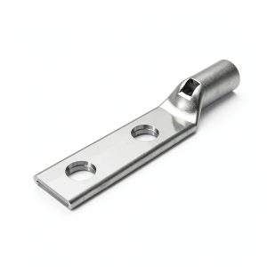 Burndy YAG28L-2NTC-LD Two Hole Hylug Flex Conductor Standard Barrel Lead Plated, 4/0 Weld, 550/24, 4/0 AWG Conductor, 4.65" Length, 1/2" Stud Hole Size, 1.14" Tongue Width-0