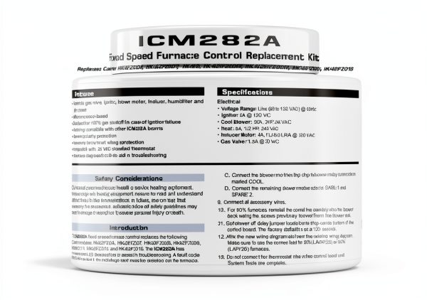 ICM Controls ICM282A OEM Replacement, Carrier HK42FZ004, HK42FZ007, HK42FZ008, HK42FZ009, HK42FZ011, HK42FZ013, HK42FZ016 and HK42FZ0-xx Series Furnace Control Board Module-4